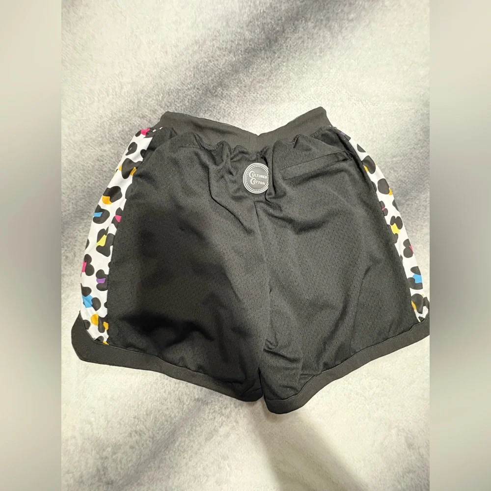 (B1) Cultured Cotton Leopard Print Mesh Basketball Shorts Women’s M Streetwear‎